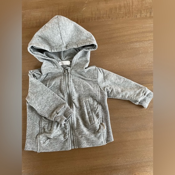 miles Other - Miles Baby Zipper Hoodie in Heather Gray Size 9M